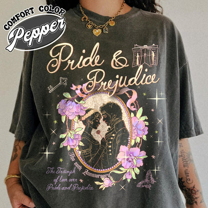Bookish Comfort Color Shirt, Pride and Prejudice 20th Anniversary Shirt for Fan, Pemberley Shirt
