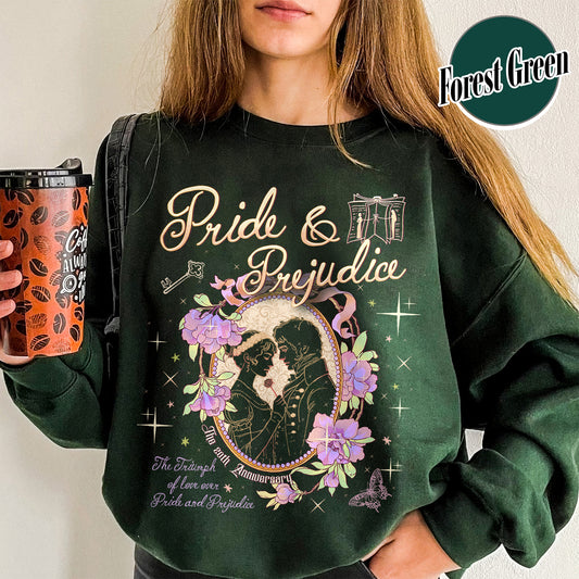 Bookish Sweatshirt, Pride and Prejudice 20th Anniversary Sweatshirt for Fan, Pemberley Sweatshirt