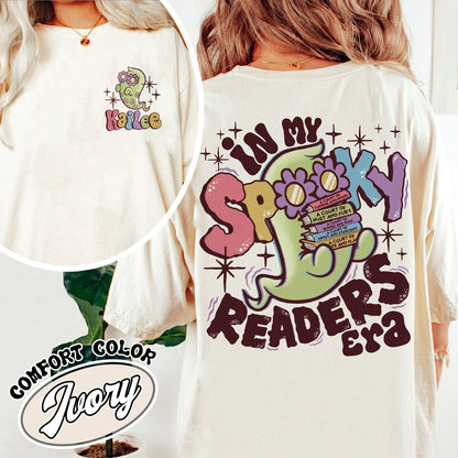 In My Spooky Readers Era Comfort Colors Shirt, Bookish Halloween Tee, Funny Reader Book Addict, Bookish Gift For Her, Dark Romance, Book Lover