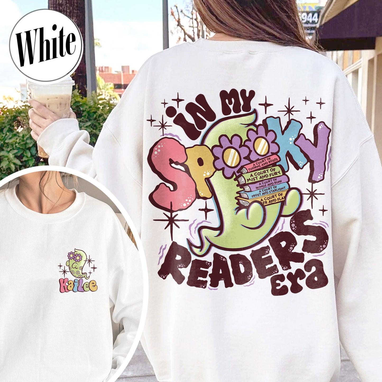 Bookish Sweatshirt, in My Spooky Reader Era Sweatshirt, Halloween Sweatshirt, Funny Reader Book Addict Sweatshirt