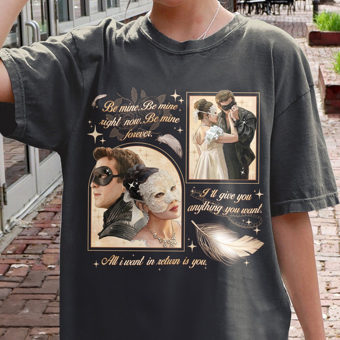 From Masquerade to Marriage – Benophie Inspired – Bridgerton Benedict & Sophie Regency Romance Tshirt