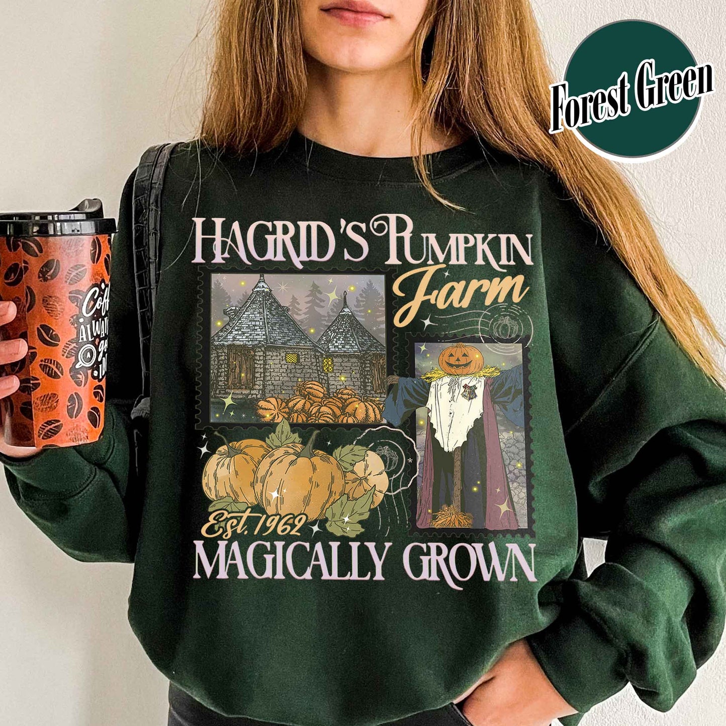 Halloween Comfort Color Sweatshirt, Hagrids Pumpkin Patch Sweatsshirt, Harry Potter Sweatshirt