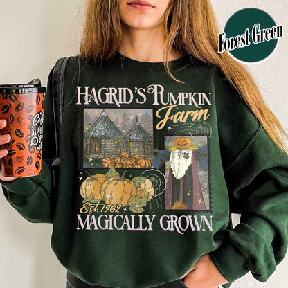 Halloween Comfort Color Sweatshirt, Hagrids Pumpkin Patch Sweatsshirt, Harry Potter Sweatshirt