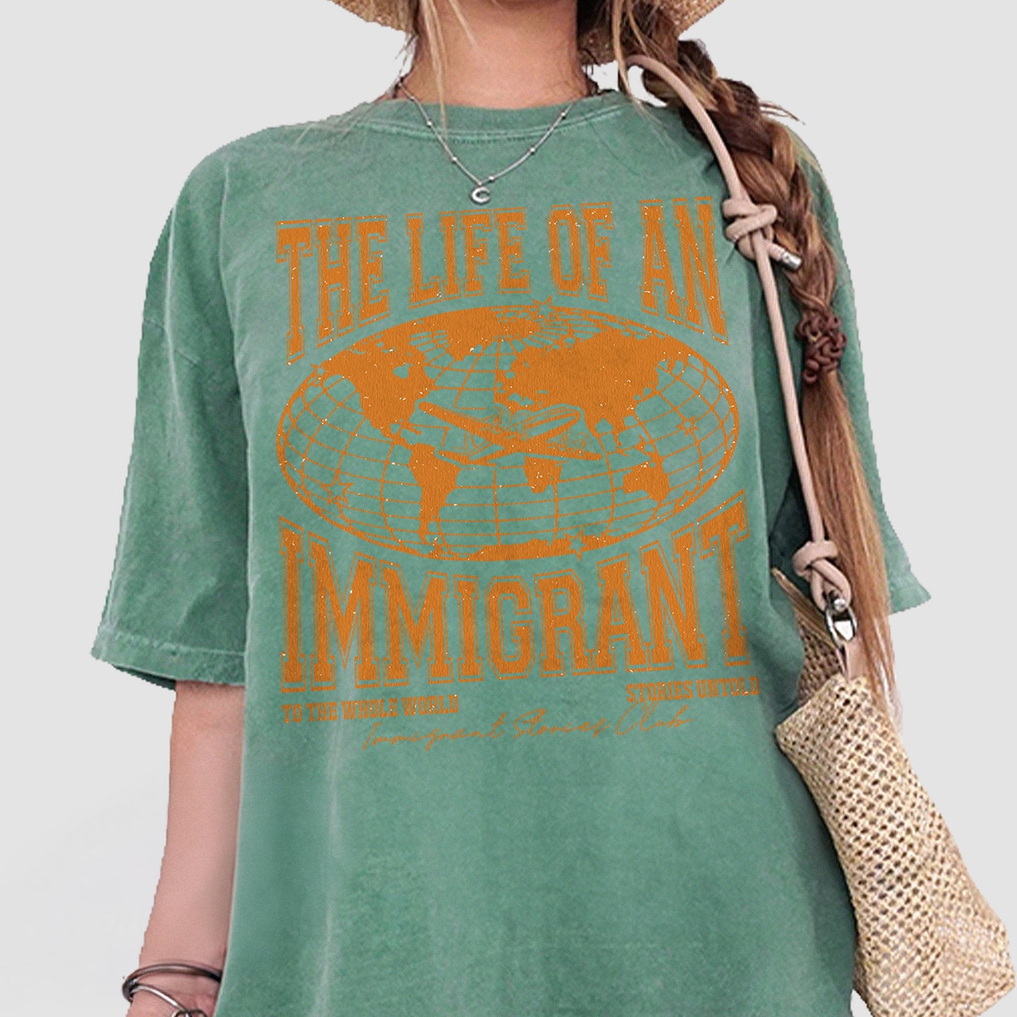 The Life of an Immigrant Shirt, The Life of a Shirt, Empowerment Graphic Tee, Statement Comfort Colors Top, Quote Shirt, Gift for Her Him