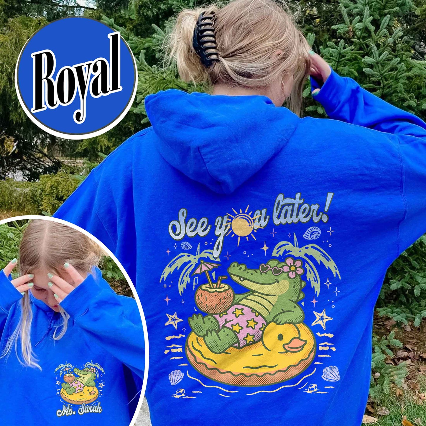 Teacher Summer Hoodie, See You Later Alligator Hoodie, Custom Teacher Hoodie, Last Day of School Hoodie