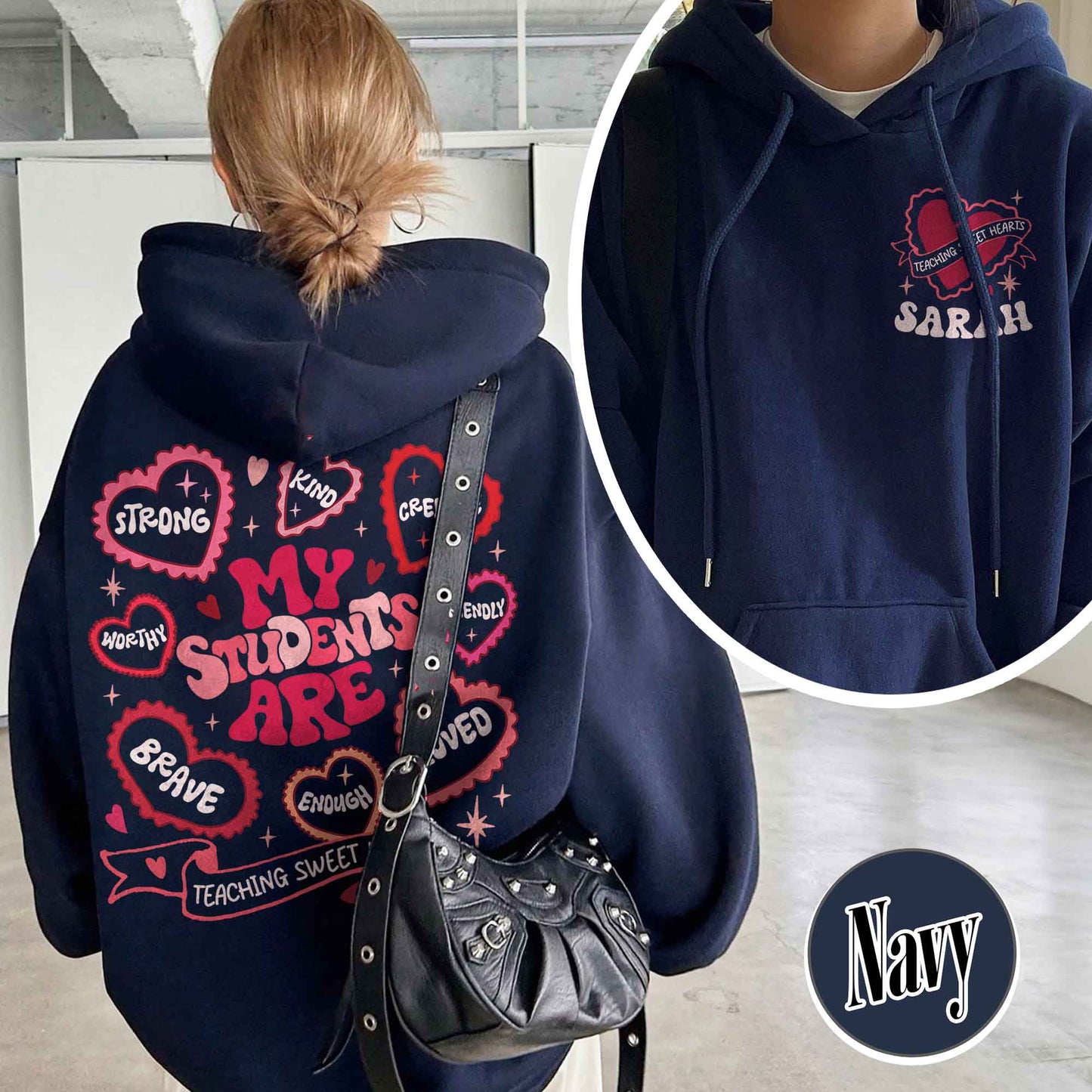 Teacher Valentines Hoodie,Loved Teacher,Teacher Gift,My Students Are My Valentines Hoodie
