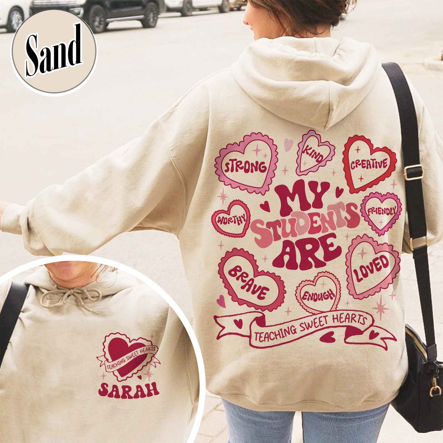 Teacher Valentines Hoodie,Loved Teacher,Teacher Gift,My Students Are My Valentines Hoodie
