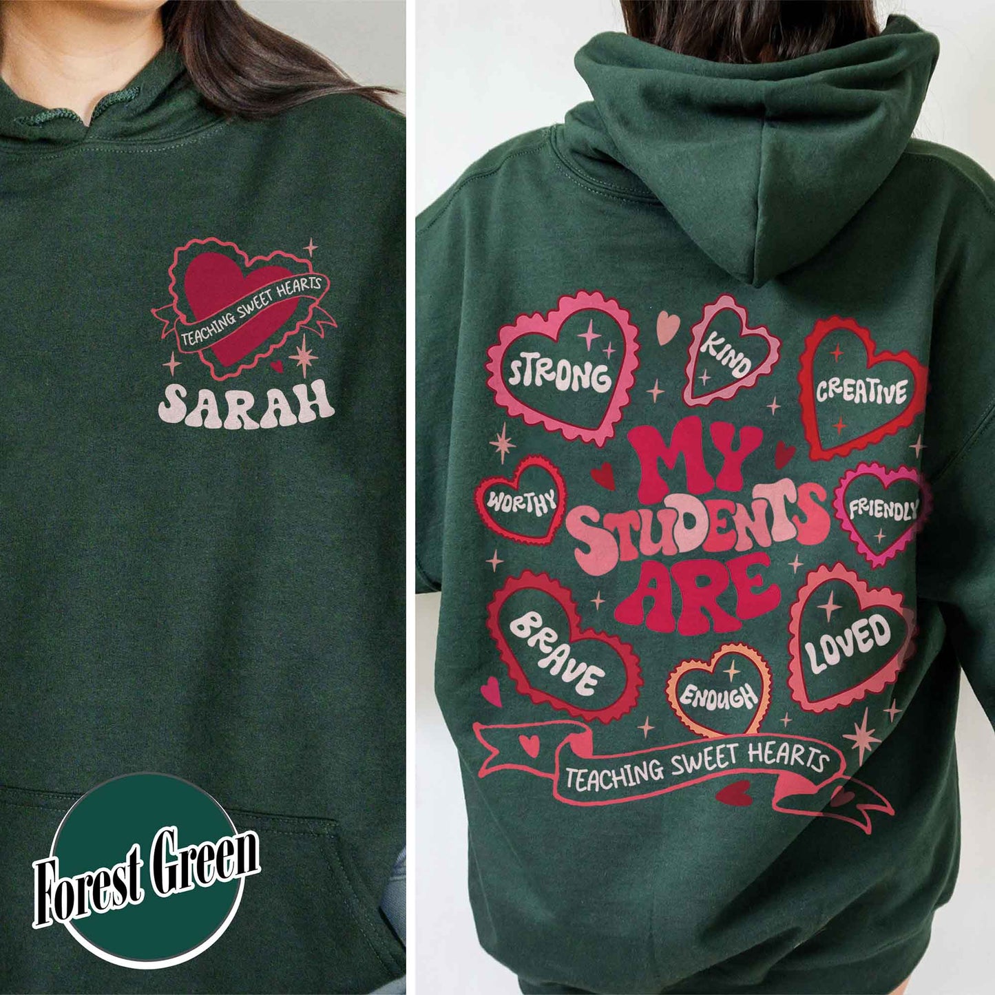 Teacher Valentines Hoodie,Loved Teacher,Teacher Gift,My Students Are My Valentines Hoodie