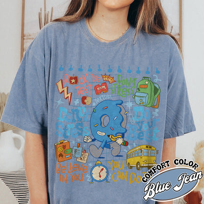 Testing Day Comfort Colors Shirt, Donut Stress do your best shirt,You Got This Shirt, Funny Testing T-Shirt