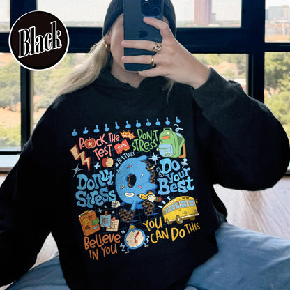 Testing Day Hoodie, Donut Stress do your best Hoodie,You Got This Hoodie, Funny Testing Hoodie