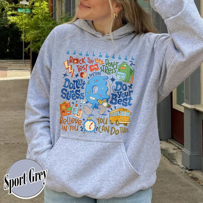 Testing Day Hoodie, Donut Stress do your best Hoodie,You Got This Hoodie, Funny Testing Hoodie