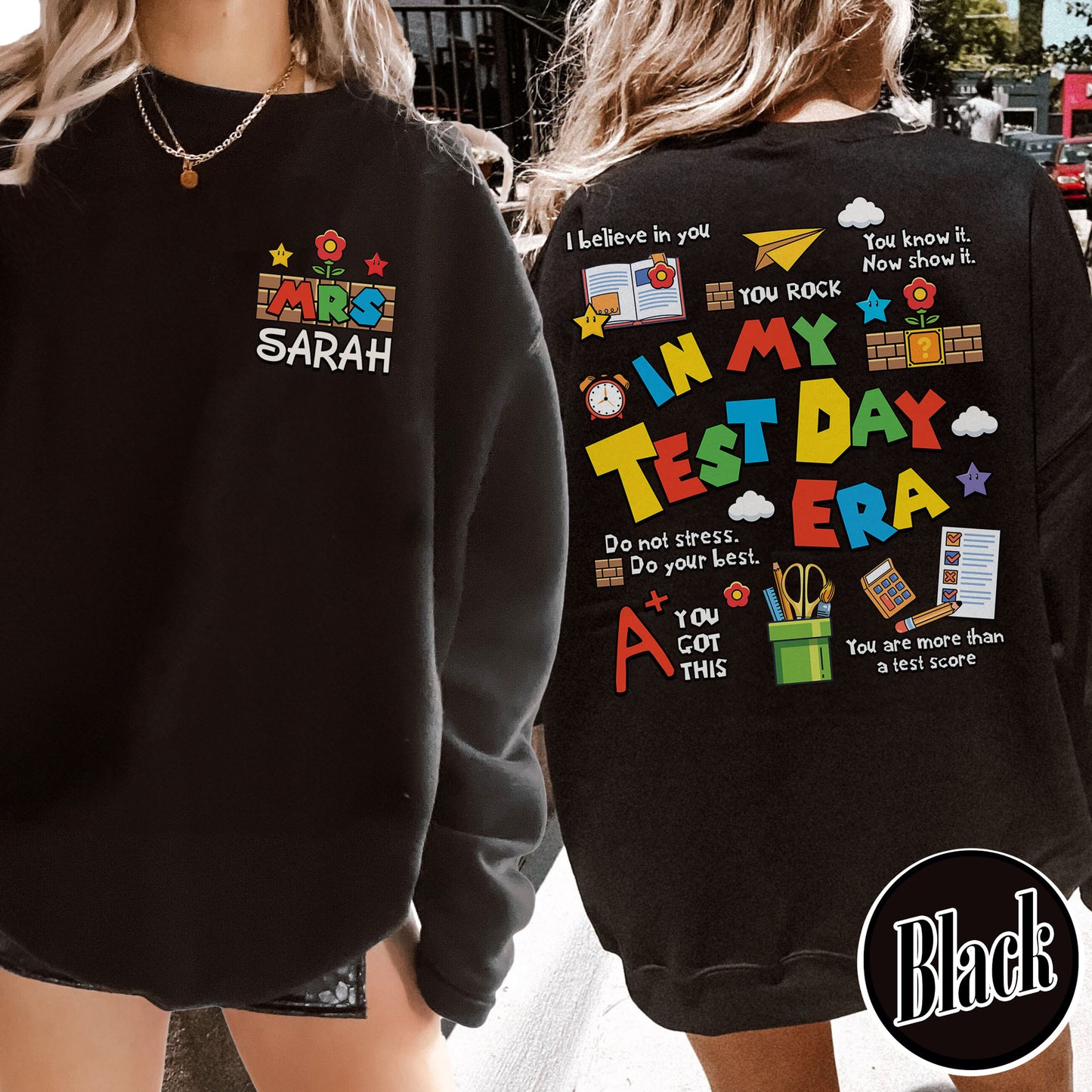 Testing Day Sweatshirt,In My Test Day Era, Custom Teacher Sweatshirt, Staar Testing Team