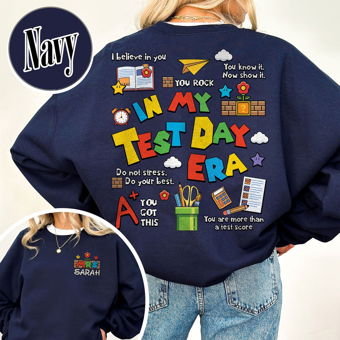 Testing Day Sweatshirt,In My Test Day Era, Custom Teacher Sweatshirt, Staar Testing Team