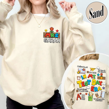 Testing Day Sweatshirt,In My Test Day Era, Custom Teacher Sweatshirt, Staar Testing Team