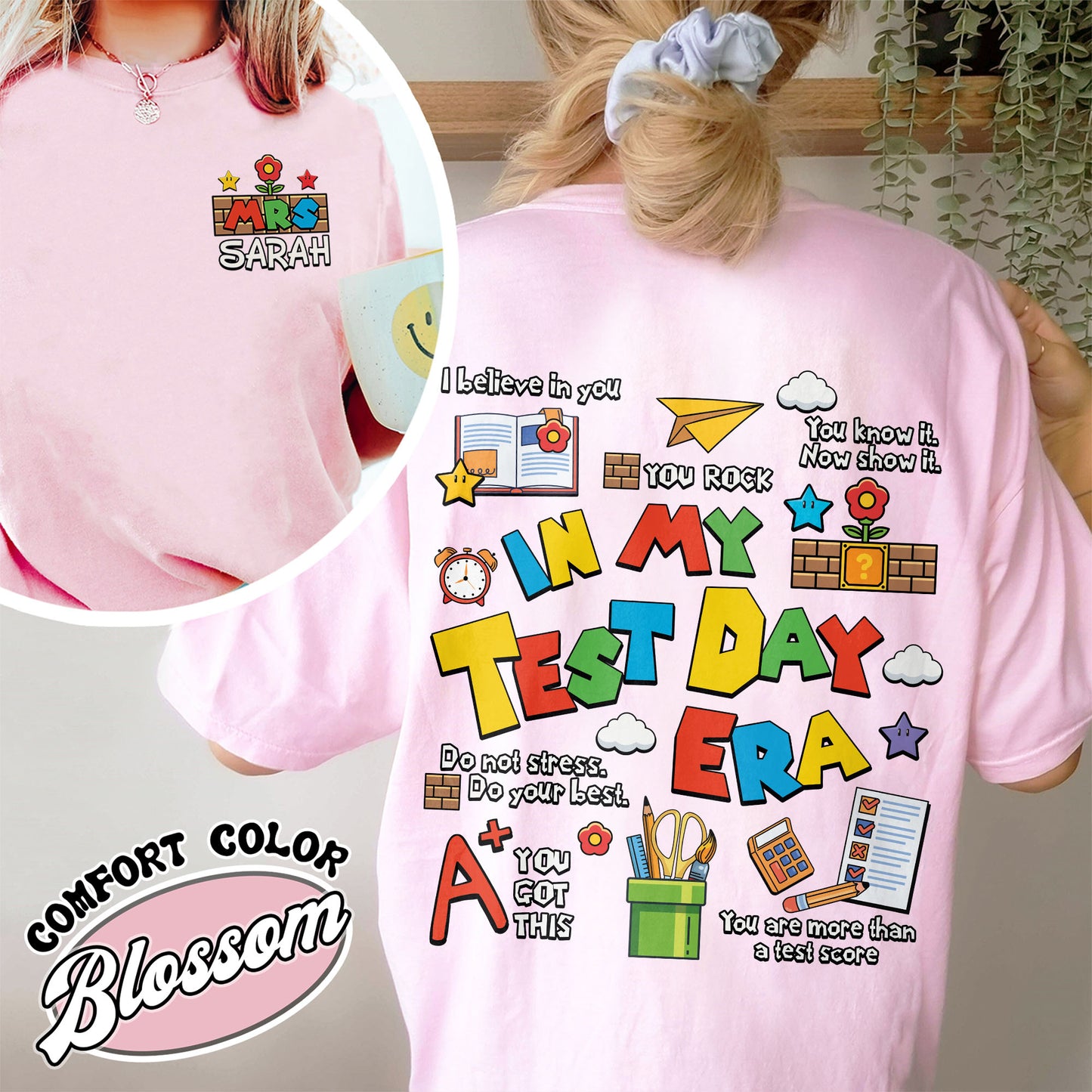 Testing Day Comfort Colors Shirt,In My Test Day Era, Custom Teacher Shirt, , Staar Testing Team