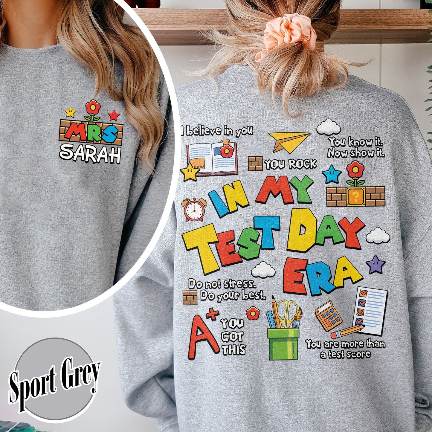 Testing Day Sweatshirt,In My Test Day Era, Custom Teacher Sweatshirt, Staar Testing Team