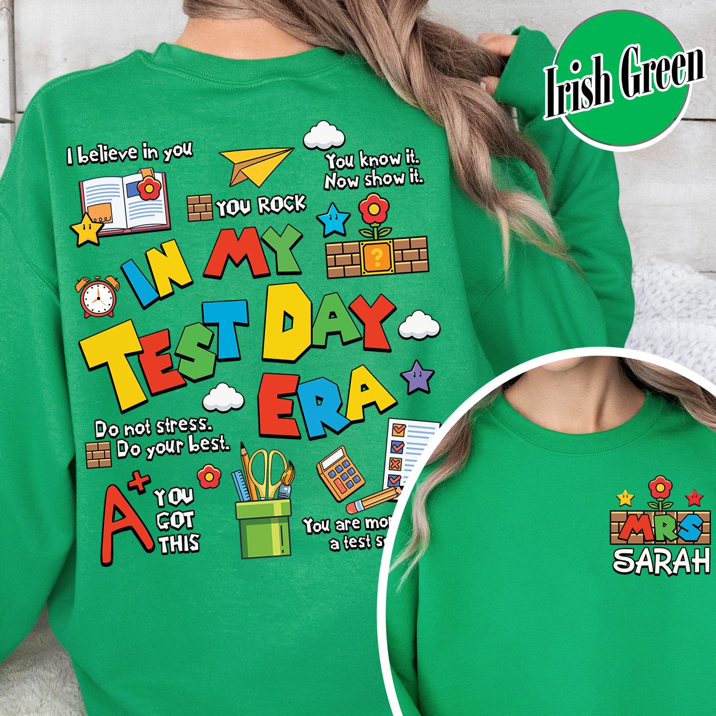 Testing Day Sweatshirt,In My Test Day Era, Custom Teacher Sweatshirt, Staar Testing Team