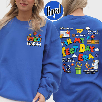 Testing Day Sweatshirt,In My Test Day Era, Custom Teacher Sweatshirt, Staar Testing Team
