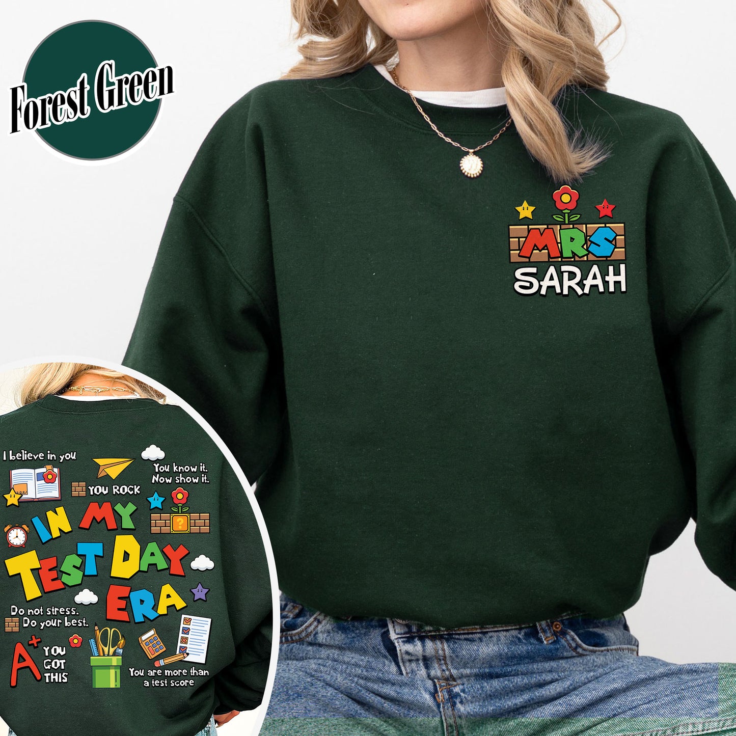Testing Day Sweatshirt,In My Test Day Era, Custom Teacher Sweatshirt, Staar Testing Team