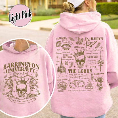 The LORDS Series Book 2-Sided Hoodie, Barrington University, the Ritual Merch Hoodie, Shantel Tessier Dark Romance, Smut Books Hoodie, Ryat Archer, Book Lover Gift