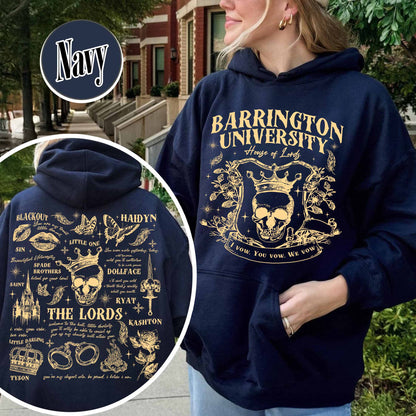 The LORDS Series Book 2-Sided Hoodie, Barrington University, the Ritual Merch Hoodie, Shantel Tessier Dark Romance, Smut Books Hoodie, Ryat Archer, Book Lover Gift