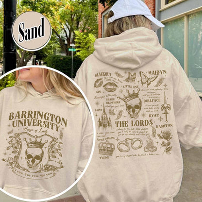 The LORDS Series Book 2-Sided Hoodie, Barrington University, the Ritual Merch Hoodie, Shantel Tessier Dark Romance, Smut Books Hoodie, Ryat Archer, Book Lover Gift