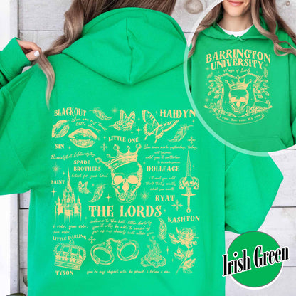 The LORDS Series Book 2-Sided Hoodie, Barrington University, the Ritual Merch Hoodie, Shantel Tessier Dark Romance, Smut Books Hoodie, Ryat Archer, Book Lover Gift