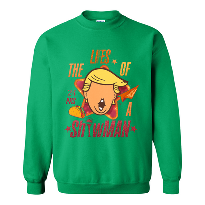 The Lies of a ShowMan Sweatshirt, Funny Political Satire Sweatshirt, Humor Parody Graphic Sweatshirt