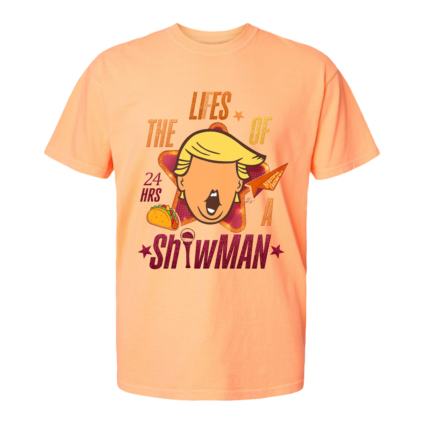 The Lies of a ShowMan Tee, Funny Political Satire Shirt, Humor Parody Graphic Shirt