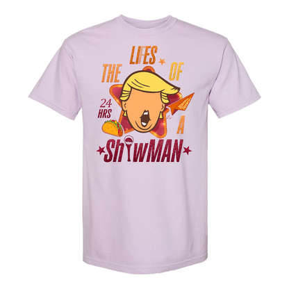 The Lies of a ShowMan Tee, Funny Political Satire Shirt, Humor Parody Graphic Shirt