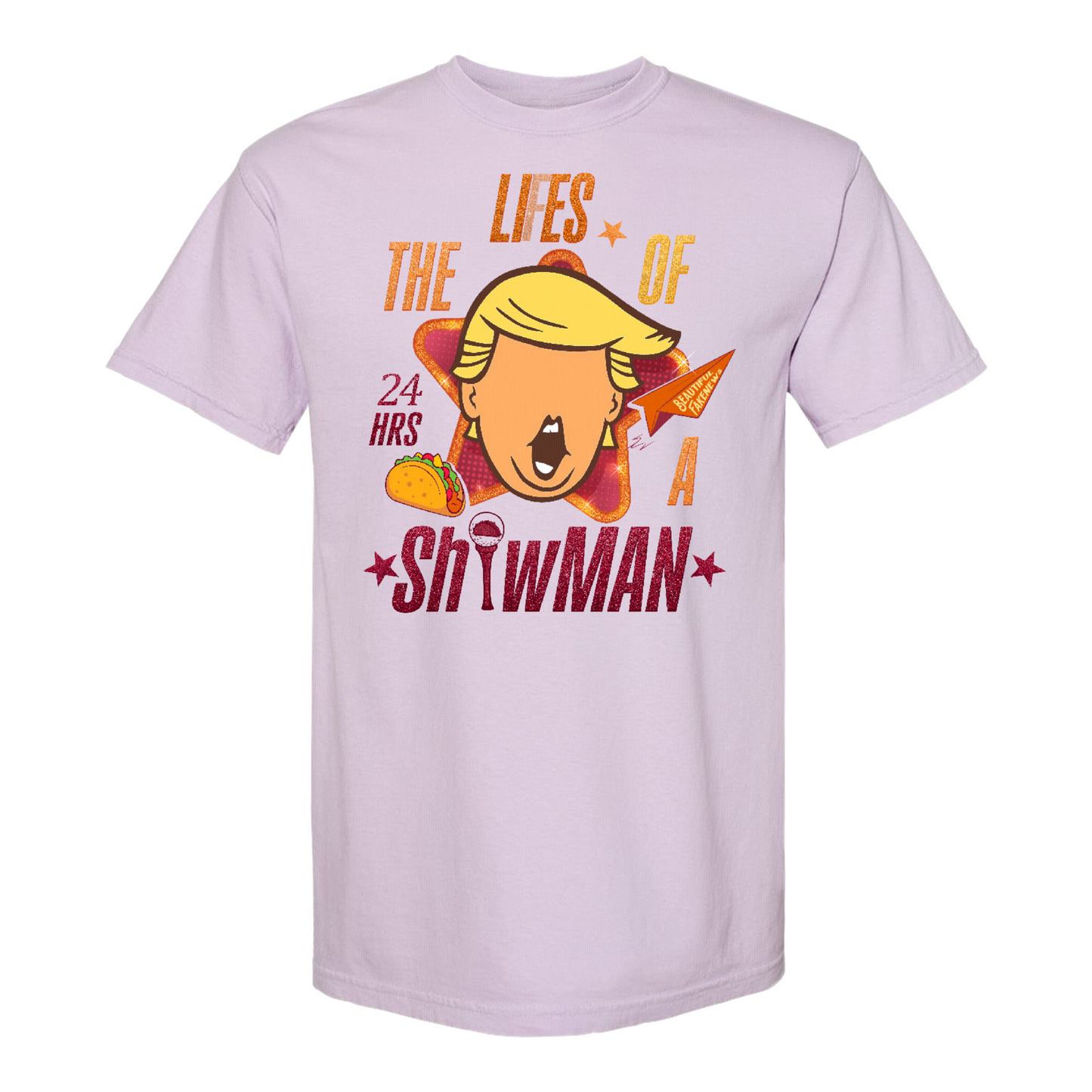 The Lies of a ShowMan Tee, Funny Political Satire Shirt, Humor Parody Graphic Shirt