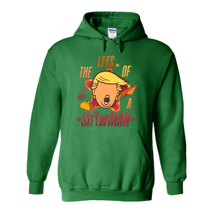 The Lies of a ShowMan Hoodie, Funny Political Satire Hoodie, Humor Parody Graphic Hoodie