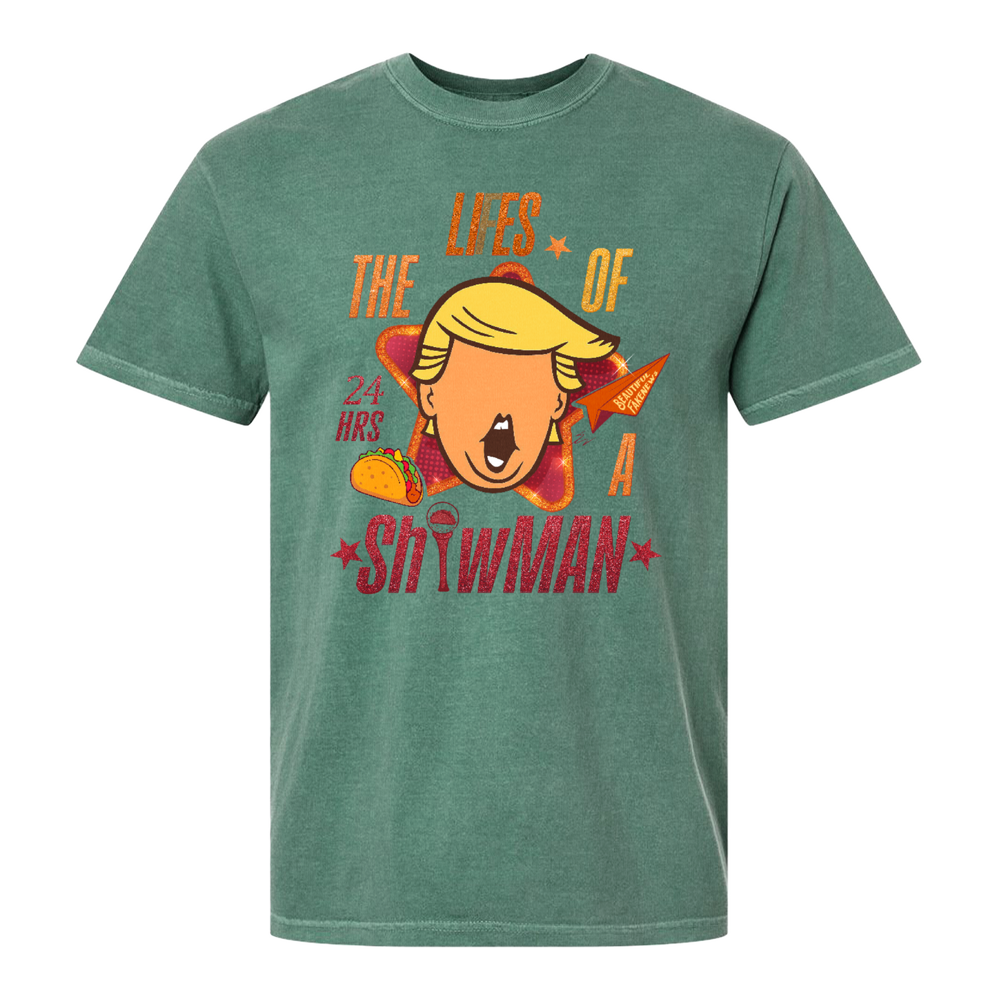 The Lies of a ShowMan Tee, Funny Political Satire Shirt, Humor Parody Graphic Shirt