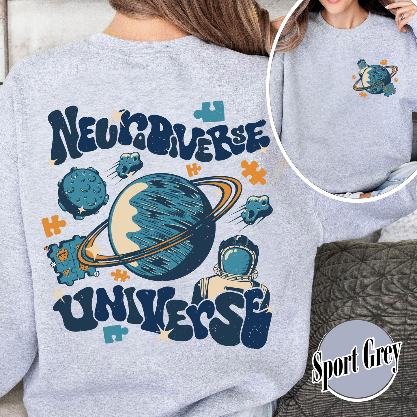 Autism Awareness Day Sweatshirt, World Autism Day Gift, Neurodiversity Brain Autism Awareness, Neurodiverse Universe Sweatshirt, Autism Mom Gift