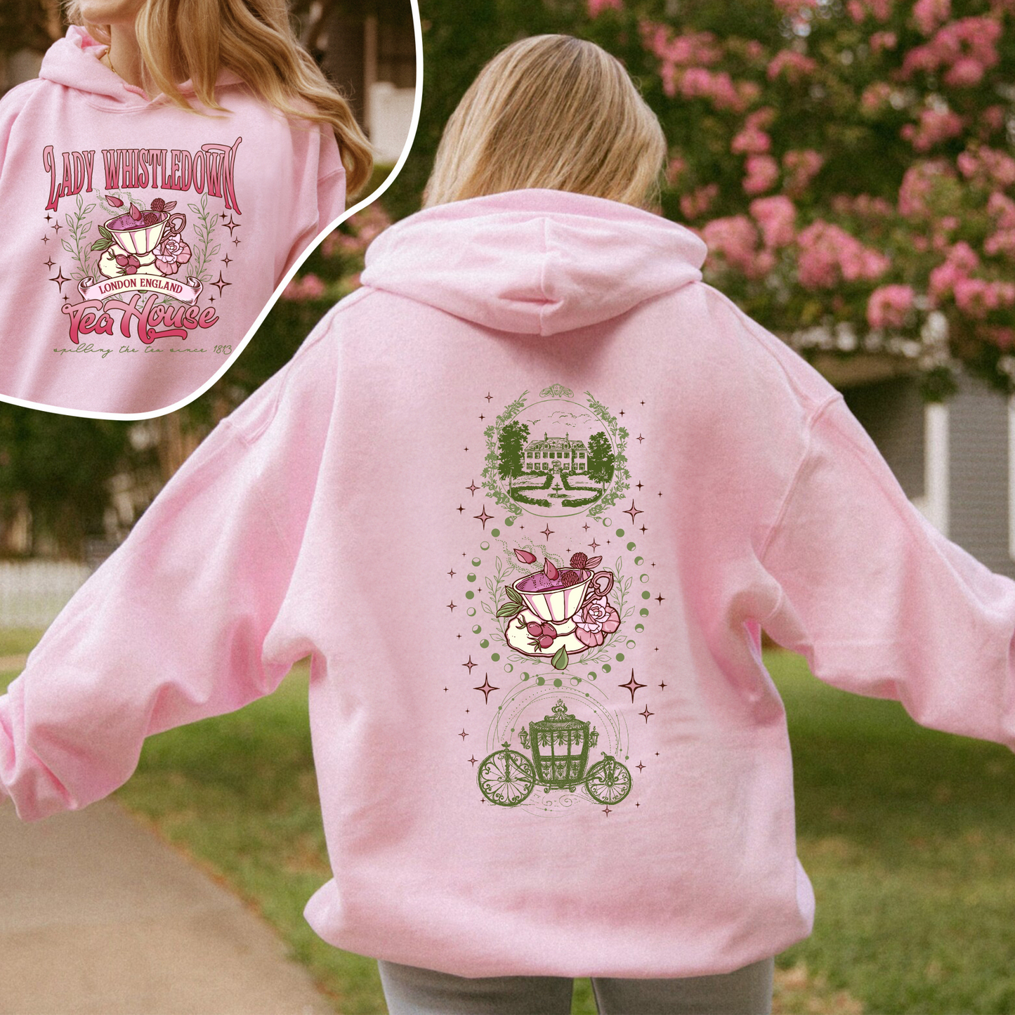 Lady Whistledown Tea House, Spill the Tea Lady Whistledown Hoodie, Lady Whistledown, Lady Whistledown Colin and Penelope, Tea House Hoodie