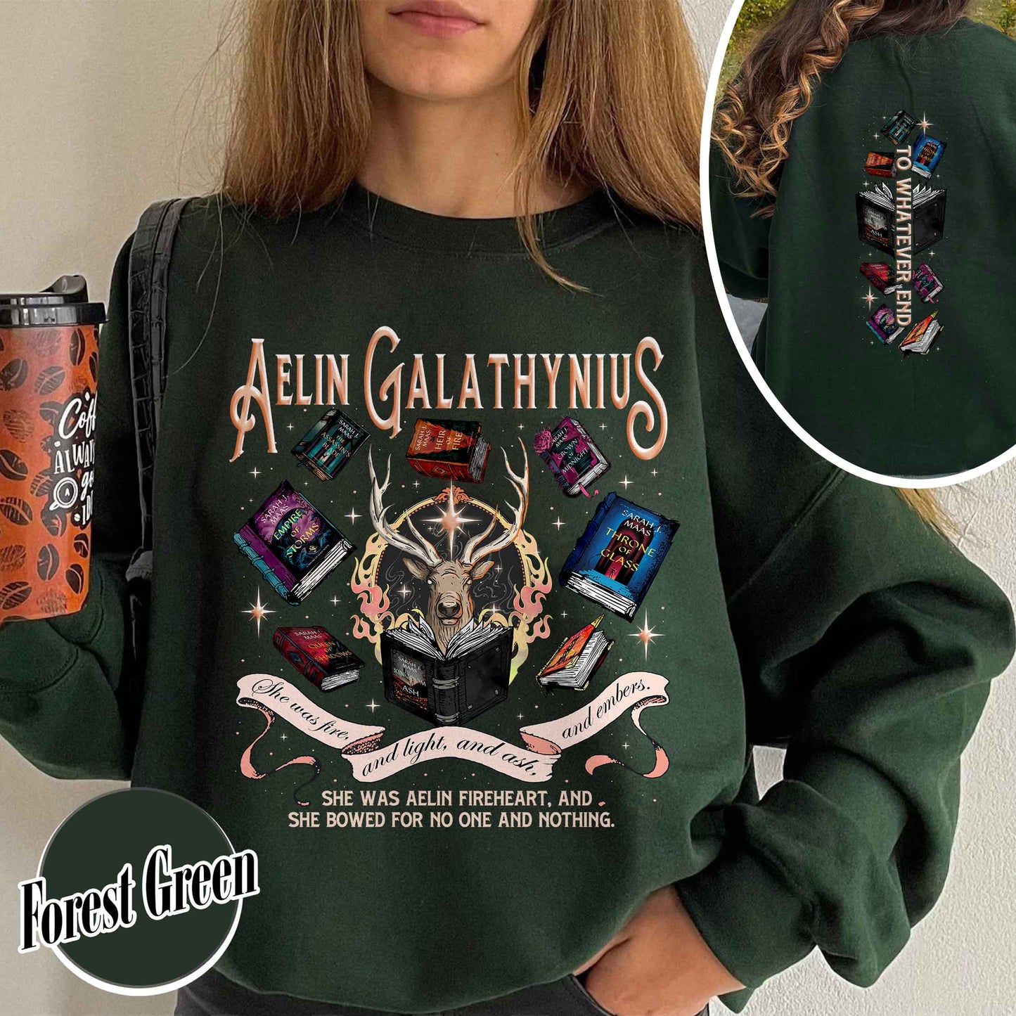 Throne Of Glass Sweatshirt, Aelin Galathynius Fireheart Sweatshirt,Kingsflame The Thirteen Sweatshirt