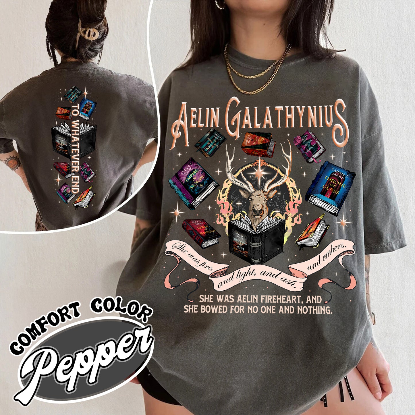 Throne Of Glass Comfort Colors Shirt, Aelin Galathynius Fireheart Shirt,Kingsflame The Thirteen Shirt