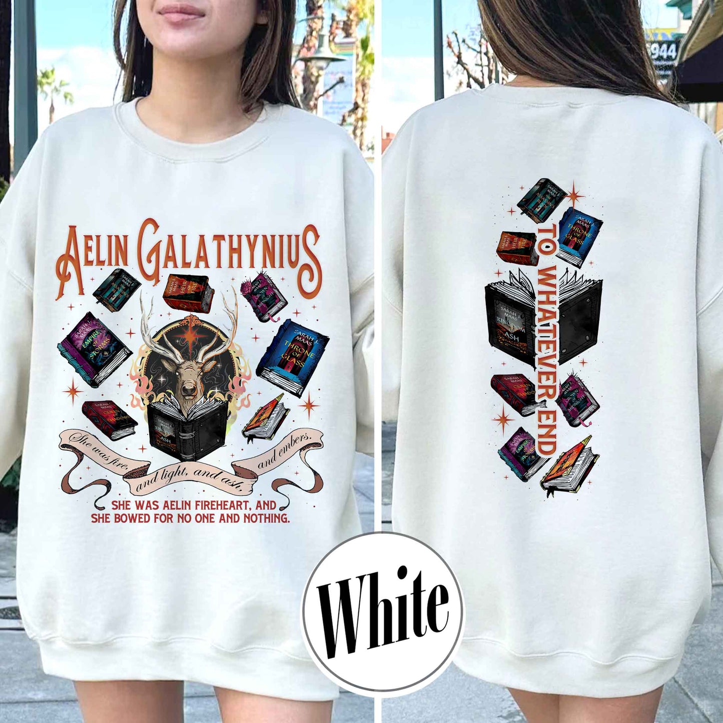 Throne Of Glass Sweatshirt, Aelin Galathynius Fireheart Sweatshirt,Kingsflame The Thirteen Sweatshirt