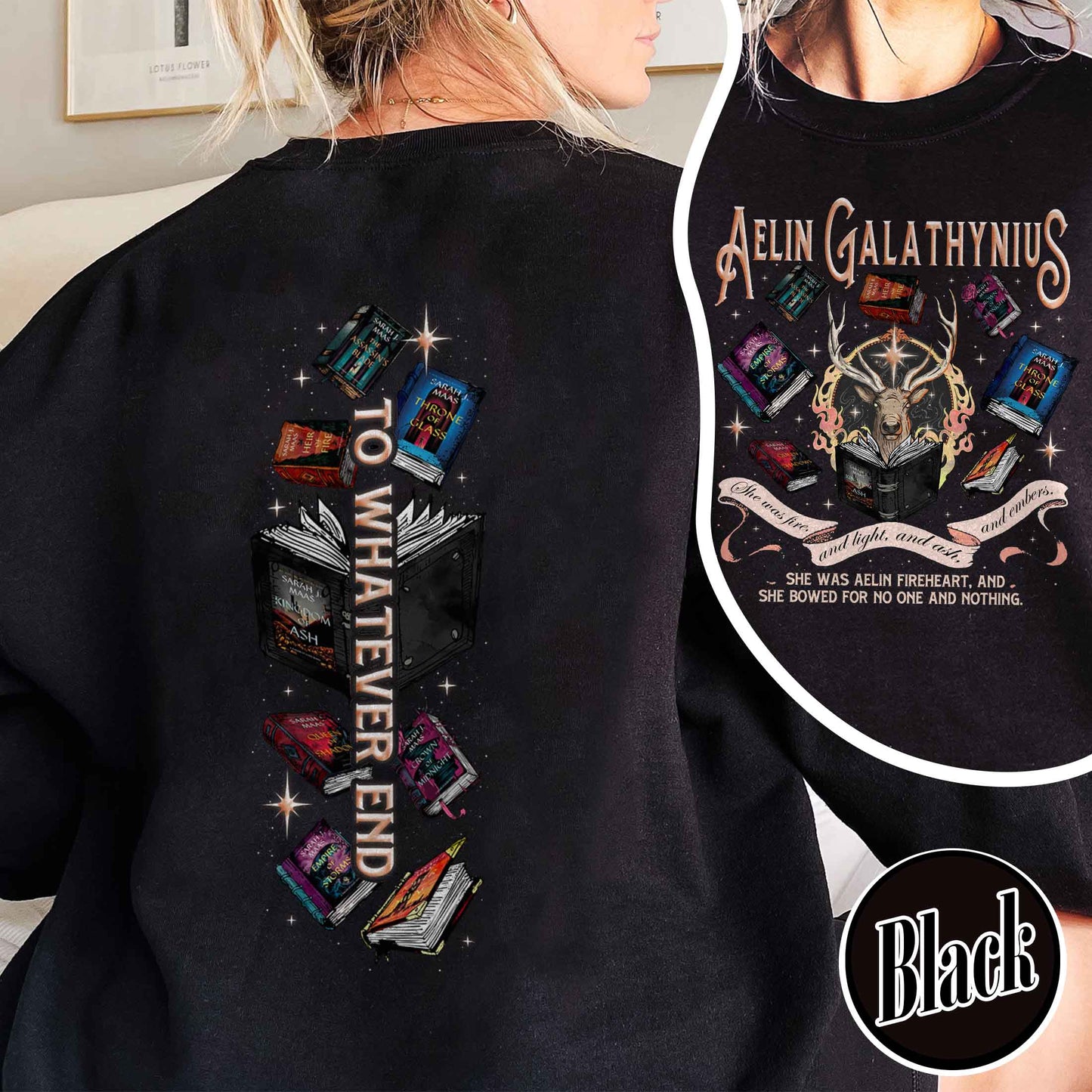 Throne Of Glass Sweatshirt, Aelin Galathynius Fireheart Sweatshirt,Kingsflame The Thirteen Sweatshirt