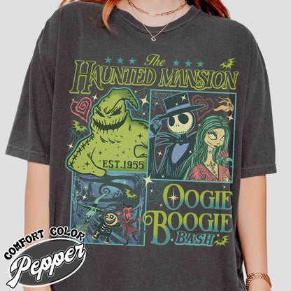 Nightmare On Main Street Comfort Colors Tshirt, Halloween Shirt For Women, Halloween Fall Shirt Retro Halloween Shirt, Haunted Mansion Shirt