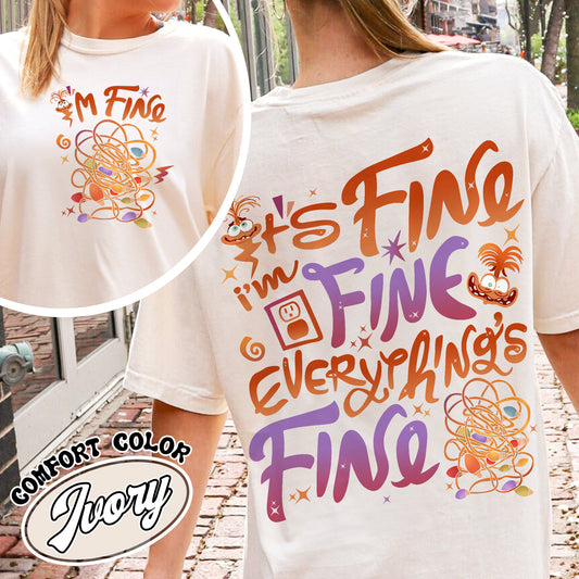 I’m Fine Everything Is Fine Shirt, Christmas Lights Anxiety Shirt,, Its Fine Im Fine Everything Is Fine, Christmas Shirt, Christmas Shirt Women