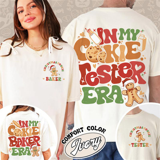 Christmas Cookie Baker and Tester Shirt, Christmas Cookie Shirt, Christmas Couples, Christmas Milk and Cookie, Christmas Cookie Tester Shirt