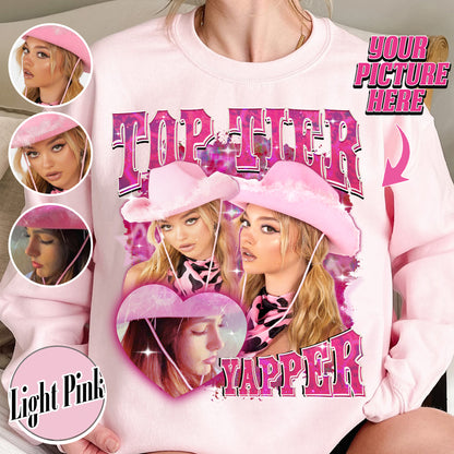 Custom Bootleg Sweatshirt, Top Tier Yapper Custom Sweatshirt, Custom Vintage Retro Sweatshirt
