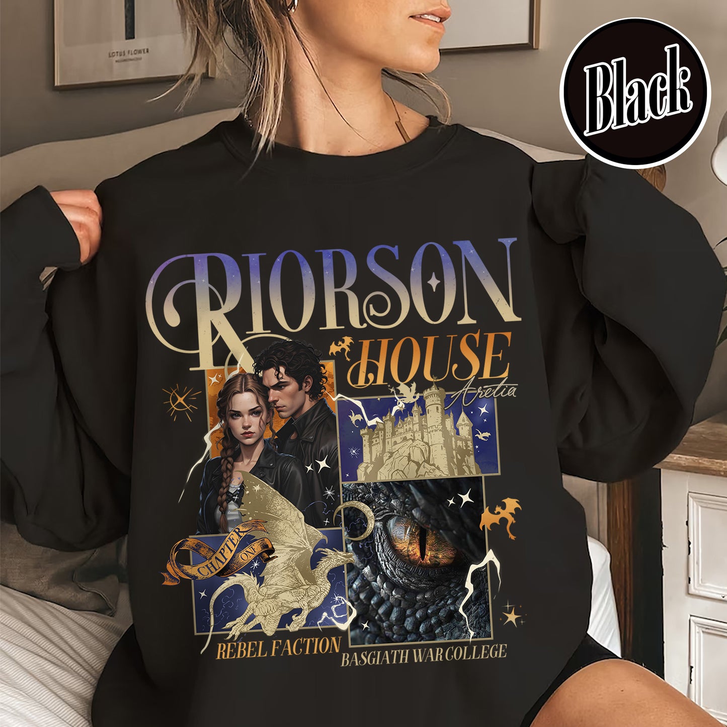 Bookish Sweatshirt, Xaden Riorson House Sweatshirt, Fourth Wing Sweatshirt, Iron Flame Sweatshirt, Rebecca Yarros Merch