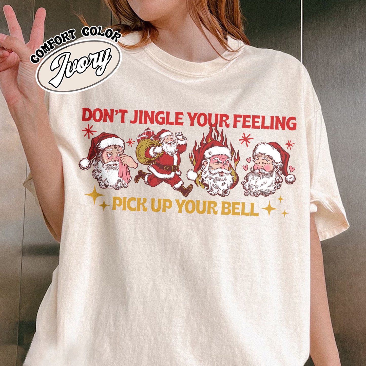 Don’t Jingle Your Feeling Shirt, Positive Affirmation Mental Health Awareness Shirt, Mental Health Christmas Tee, Self Love Gift, Christmas Gift