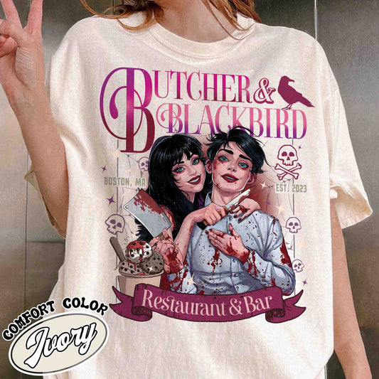 Bookish Comfort Color Shirt, Butcher and Blackbird Shirt, Dark Romance Social Club Shirt, Booklover Gift