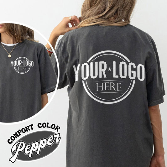 Business Logo Shirt Front and Back Shirt, Custom Logo Shirt Bulk, Custom Business Logo, Custom Shirt of My Logo, Your Logo Here Shirt