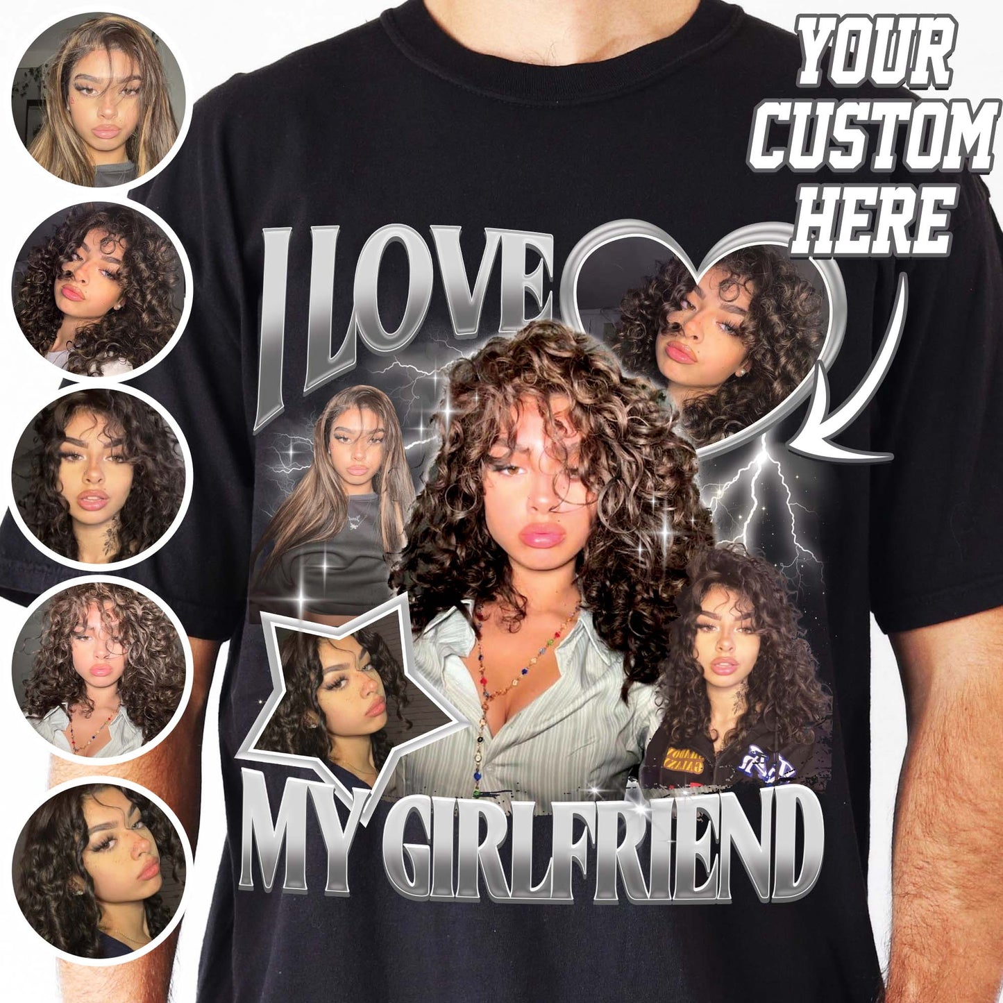 I Love My Girlfriend Shirt, Custom I Love My Girlfriend Shirt, Custom Rap Tee Comfort Colors, Custom Rap Tee for Boyfriend, Vintage Rap Tee