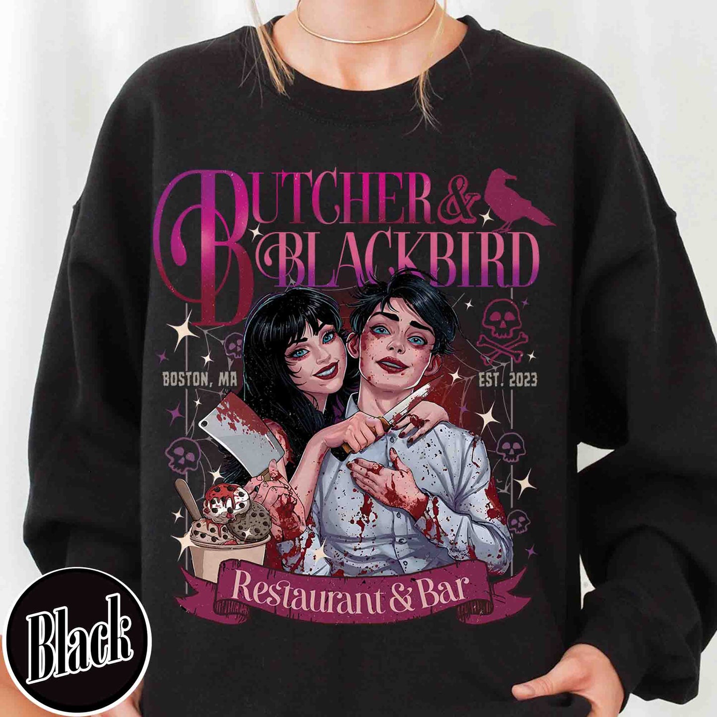 Bookish Sweatshirt, Butcher and Blackbird Sweatshirt, Dark Romance Social Club Sweatshirt, Booklover Gift
