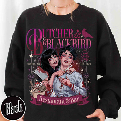 Bookish Sweatshirt, Butcher and Blackbird Sweatshirt, Dark Romance Social Club Sweatshirt, Booklover Gift